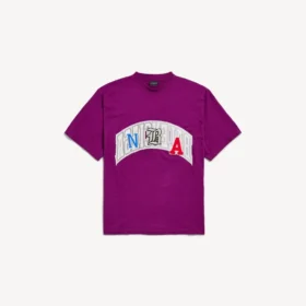 Balenciaga voor heren | oversized T-shirt uit de NBA-collectie in violet