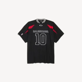 Balenciaga voor heren | oversized T-shirt uit de NBA-collectie in zwart/multicolor