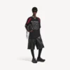 Balenciaga voor heren | oversized T-shirt uit de NBA-collectie in zwart/multicolor