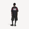 Balenciaga voor heren | oversized T-shirt uit de NBA-collectie in zwart/multicolor