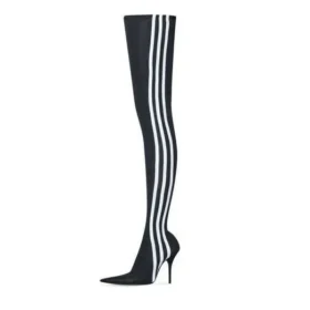 Balenciaga x adidas Knife Over The Knee Laarzen “Black White” 724074W2ES11090