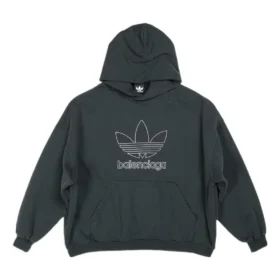 Balenciaga x adidas Logo oversized Hoodie “Groen Wit” 712396TNVA93775