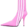 Balenciaga x adidas Originals Knife 110 mm Enkellaarsjes “Pink” 724073W2ES15090