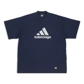 Balenciaga x adidas oversized T-shirt “Navy” 731769TNVA64356