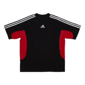 Balenciaga x adidas T-shirt Medium Fit “Black Red” 712401TNVA61003