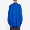 Balenciaga x adidas T-shirt met lange mouwen, oversized “Blue” 728789TNVA65531