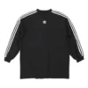 Balenciaga x adidas T-shirt met lange mouwen, oversized “Zwart” 728789TNVA68482