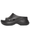 Balenciaga x Crocs Pool Slide-Sandalen “Black” 677389W1S8E1000