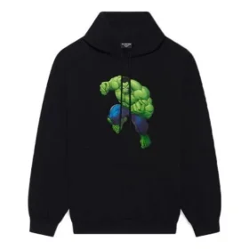 Balenciaga x Marvel Hulk-hoodie, medium pasvorm “Black” 600583TLV581000