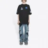 Balenciaga x NASA Crossover Space Retro T-shirt met korte mouwen “Black” 651795TKVD71070
