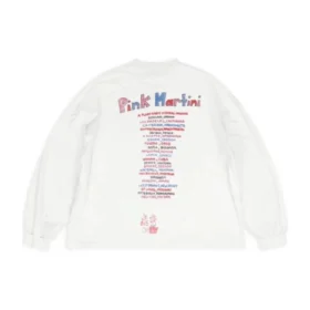 Balenciaga x Pink Martini T-shirt met lange mouwen, oversized “Ecru” 699191TMVN99800