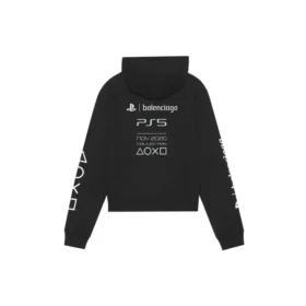 Balenciaga x PlayStation Unisex FW21 met print, zwart 657034TKVF41070 Balenciaga x PlayStation Unisex FW21 met print, zwart 657034TKVF41070