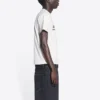 Balenciaga x RuPaul gezamenlijk gesigneerd FW21 met letterprint, ronde kraag, heren, wit 670943TLV579057