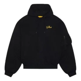 Balenciaga x The Simpsons gewatteerde bomberhoodie “Black” 657115TLVG71000