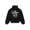 Balenciaga x The Simpsons gewatteerde bomberhoodie “Black” 657115TLVG71000