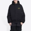 Balenciaga x The Simpsons gewatteerde bomberhoodie “Black” 657115TLVG71000