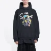 Balenciaga x THE SIMPSONS katoenen Hoodie met wijde pasvorm “Black” 674986TLVG81000