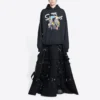 Balenciaga x THE SIMPSONS katoenen Hoodie, wijde pasvorm “Black” 675003TLVG81000