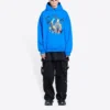 Balenciaga x THE SIMPSONS katoenen Hoodie, wijde pasvorm “Blue” 674986TLVG84210