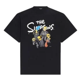 Balenciaga x THE SIMPSONS oversized katoenen T-shirt “Black” 676589TLVG71000