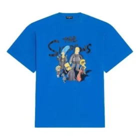 Balenciaga x The Simpsons oversized T-shirt “Blue” 676589TLVG74210