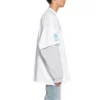 Balenciaga x WFP T-shirt met dubbele mouwen “White” 698089TMVL29086