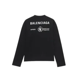 Balenciaga x WFP T-shirt met lange mouwen, medium pasvorm “Black” 612967THV841000