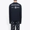 Balenciaga x WFP T-shirt met lange mouwen, medium pasvorm “Black” 612967THV841000