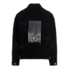 Barcode Destroyed Denim jas “Zwart” 664329TBP471055
