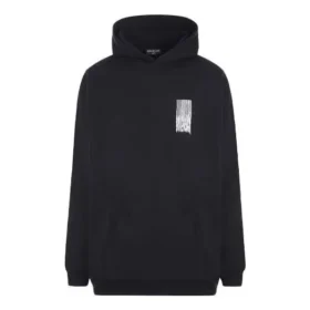 Barcode katoenen Hoodie “Black” 651799TKVE61070
