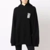 Barcode katoenen Hoodie “Black” 651799TKVE61070