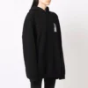 Barcode katoenen Hoodie “Black” 651799TKVE61070