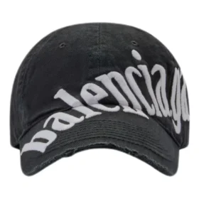 Baseballpet met diagonaal logo “Black White” 680738410B21077