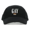 Baseballpet van katoentwill met geborduurd Pride-logo “Black” 670811410B21000