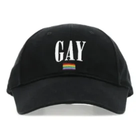 Baseballpet van katoentwill met geborduurd Pride-logo “Black” 670811410B21000