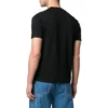 Basic T-shirt met klein logo, ronde hals en korte mouwen, unisex, zwart 556151TYK281000