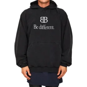 BB Be Different Popover-hoodie “Black White” 720406TNVB41070