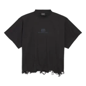 BB Classic Balenciaga kort T-shirt oversized “Zwart” 783399TQVS81083