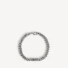 BB Icon dunne gourmette-armband voor heren in antiek zilver