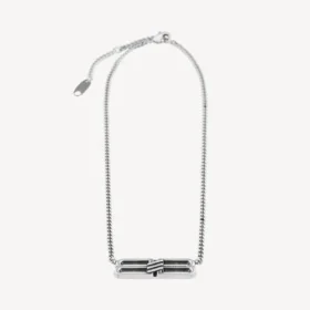 BB Icon ketting in antiek zilver