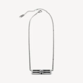 BB Icon ketting in antiek zilver