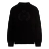 BB Laurel Crown Logo gebreide trui met ronde hals “Zwart” 664369T32111000