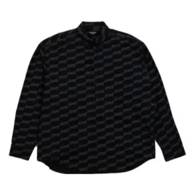 BB Monogram overhemd met knopen en lange mouwen “Black” 662983TML361269