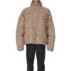 BB Monogram pufferjack “Beige Brown” 681885TML339378