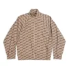 BB Monogram trainingsjas Regular Fit “Beige-bruin” 704495TML369378