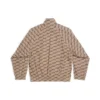 BB Monogram trainingsjas Regular Fit “Beige-bruin” 704495TML369378