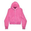 BB Motel Hoodie met rits, getailleerd “Dark Pink” 791755TQVU85803
