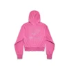 BB Motel Hoodie met rits, getailleerd “Dark Pink” 791755TQVU85803