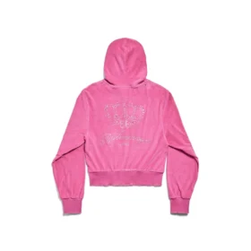 BB Motel Hoodie met rits, getailleerd “Dark Pink” 791755TQVU85803