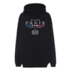 BB Paris Flag katoenen Hoodie “Zwart” 570811TGV681000
